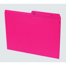 Basics Coloured Reversible File Folders, Letter, Red