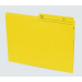 Basics Coloured Reversible File Folders, Letter, Yellow