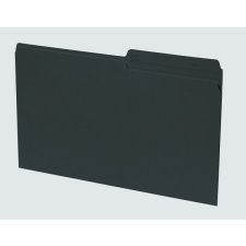 Basics Coloured Reversible File Folders, Legal, Black