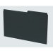 Basics Coloured Reversible File Folders, Legal, Black