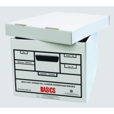Basics Quick Set-up Storage Boxes, 12"W x 15"D x 10"H 