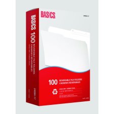 Basics Reversible File Folders, Legal, Ivory