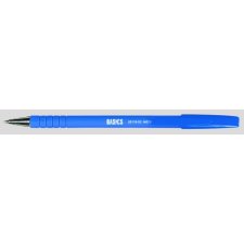 Basics Rubber Barrel Stick Pen, Medium tip, Blue, 12/bx