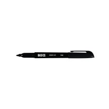 Basics Permanent Markers Pen Style, Black, 12/bx