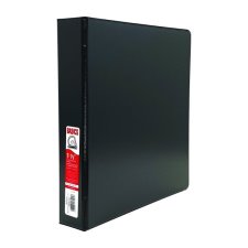 Basics Customizable D-Ring Binder, 1-1/2", Black