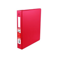 Basics Round Ring Binder, 1-1/2'', Red