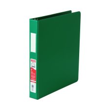 Basics D-Ring Binder, 1", Green