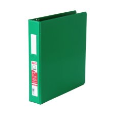 Basics D-Ring Binder, 1-1/2", Green