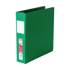 Basics D-Ring Binder, 2", Green