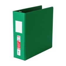 Basics D-Ring Binder, 3", Green