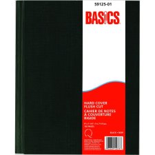Basics Hard Cover Flush-Cut Notebooks, Black