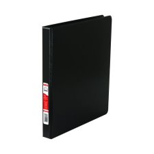 Basics Round Ring Binder, 1/2", Black