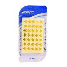 Westcott Star Stickers, Gold, 350/pkg