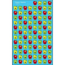 Trend Supershapes Stickers, Happy Apples