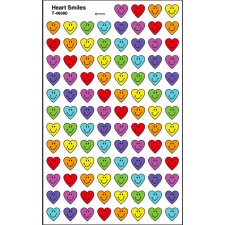 Trend Supershapes Stickers, Heart Smiles