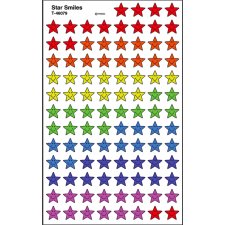 Trend Supershapes Stickers, Star Smiles