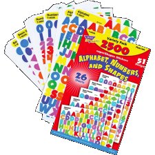 Trend Supershapes Stickers Alphabet Numbers Shapes