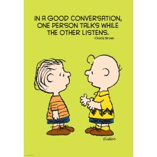 Peanuts Poster, Good Conversation