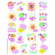 Scented Stickers, Flamingo (Strawberry Lemonade)