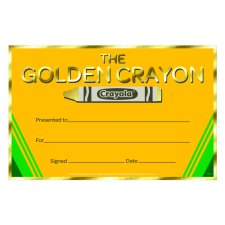 Recognition Award, Crayola® Gold Crayon