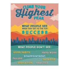 Learning Chart, Adventurer Climb Your Highest Peak