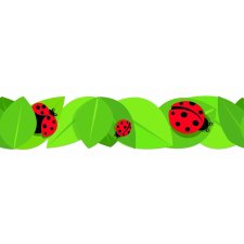 Extra Wide Decorative Trim, Ladybugs