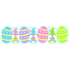 Extra Wide Decorative Trim, Easter Gnomes