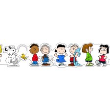 Extra Wide Decorative Trim, Peanuts Character Lineup