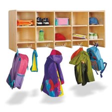 Jonti-Craft 10 Section Wall Mount Coat Locker