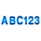 Decorative Letters, Crayola Blue