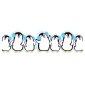 Extra Wide Decorative Trim, Winter Penguins