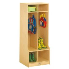 Jonti-Craft 2 Section Coat Locker with Step