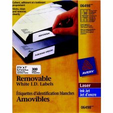 Avery Removable Labels, Addressing