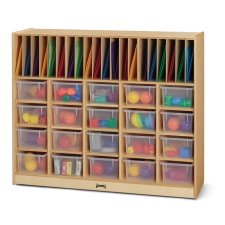 Jonti-Craft Classroom Organizer with Clear Cubbie Trays