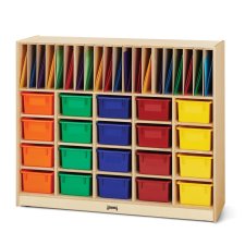 Jonti-Craft Classroom Organizer with Coloured Cubbie Trays