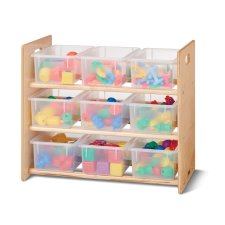 Jonti-Craft Cubbie-Tray Storage Rack with Clear Cubbie-Trays