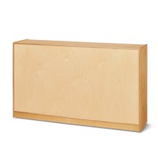 Jonti-Craft 30 Tub Mobile Storage with Plywood Back, Clear Tubs