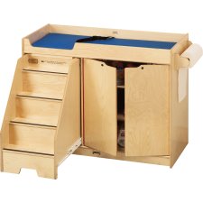 Jonti-Craft Changing Table with Stairs, Left Side