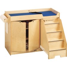 Jonti-Craft Changing Table with Stairs, Right Side