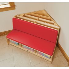 Jonti-Craft Corner Literacy Nook, Red