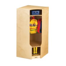 Jonti-Craft Corner Coat Locker with Step