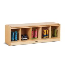 Jonti-Craft 5 Section Bench Locker, Wheat