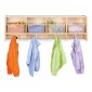 Jonti-Craft 4 Section Wall Mount Coat Locker with Clear Tubs