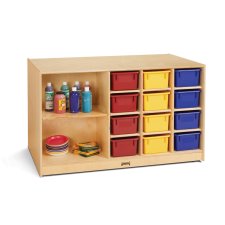 Jonti-Craft Mobile Storage Island with Coloured Trays