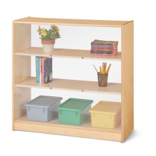 Jonti-Craft Short Fixed Straight-Shelf Bookcase with See Thru Back