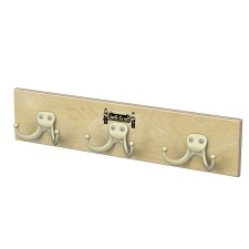 Jonti-Craft Wall Mount Coat Rail, 3 Hooks