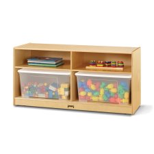 Jonti-Craft Toddler Jumbo Tote Storage with Clear Totes + Lids