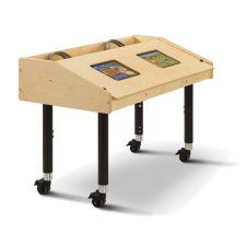 Jonti-Craft Dual Tablet Mobile Table