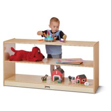 Jonti-Craft Toddler Fixed Straight-Shelf with See-Thru Back