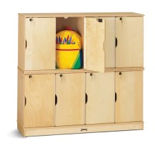 Jonti-Craft Stacking Lockable Lockers, Double Stack